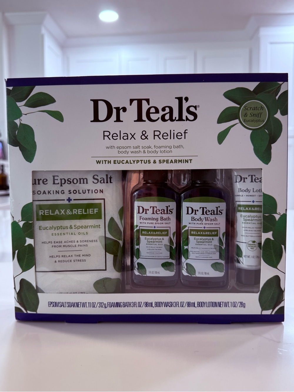 Dr Teal's Relax & Relief Eucalyptus & Spearmint Bath Gift Set
